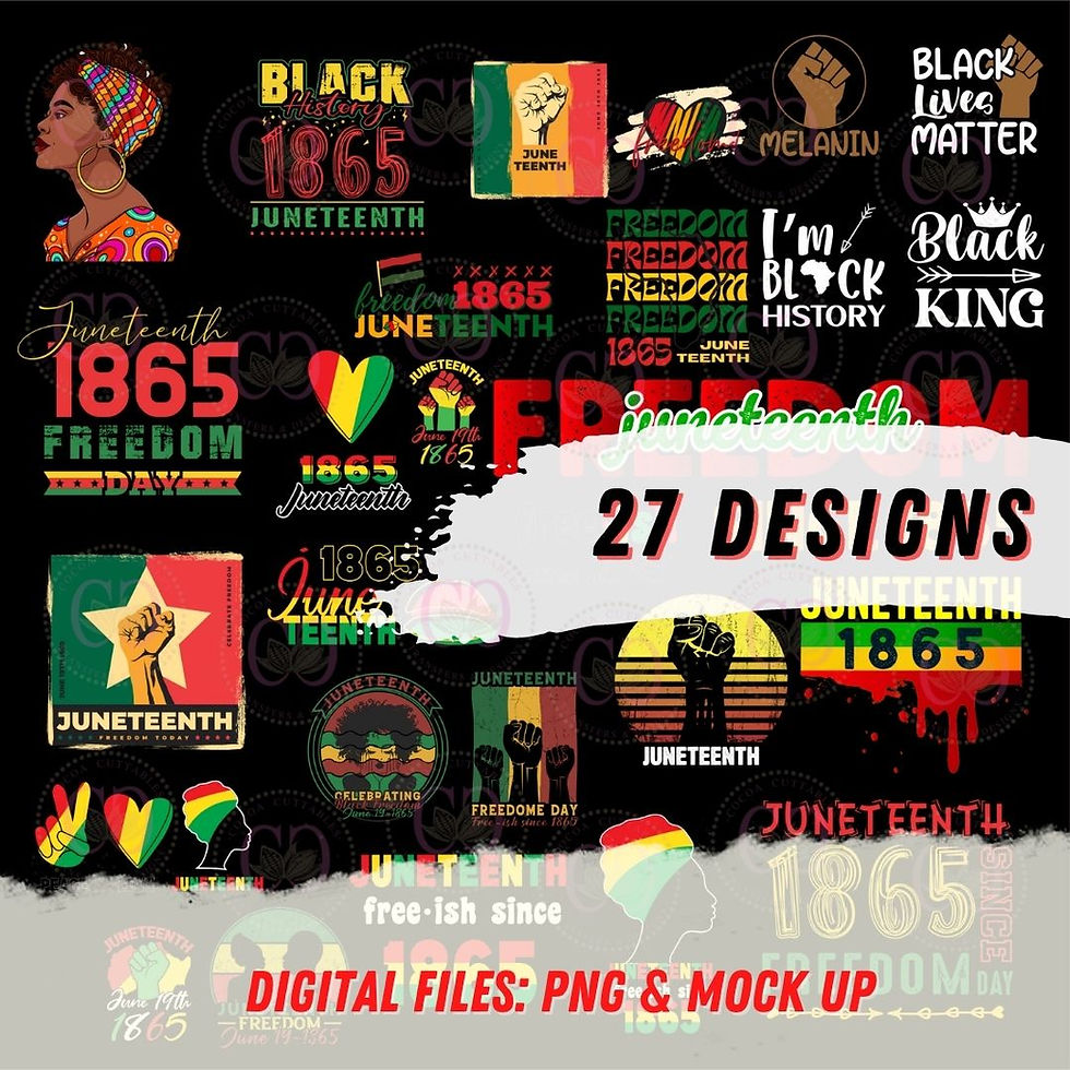 Thumbnail: Juneteenth Bundle1, Black History Bundle| PNG | Instant Download