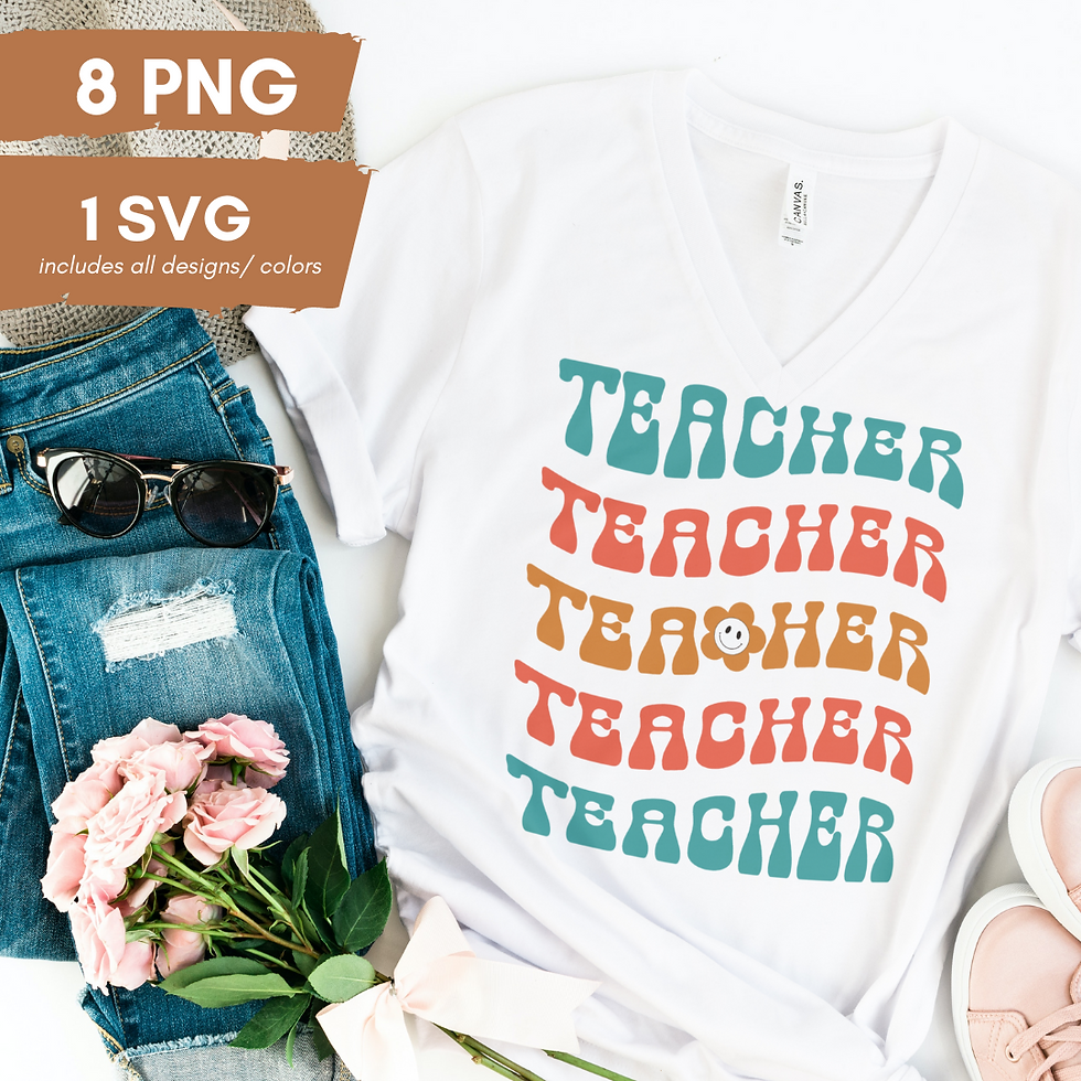 Thumbnail: Teacher Wavy 1 | PNG | SVG  | Instant Download
