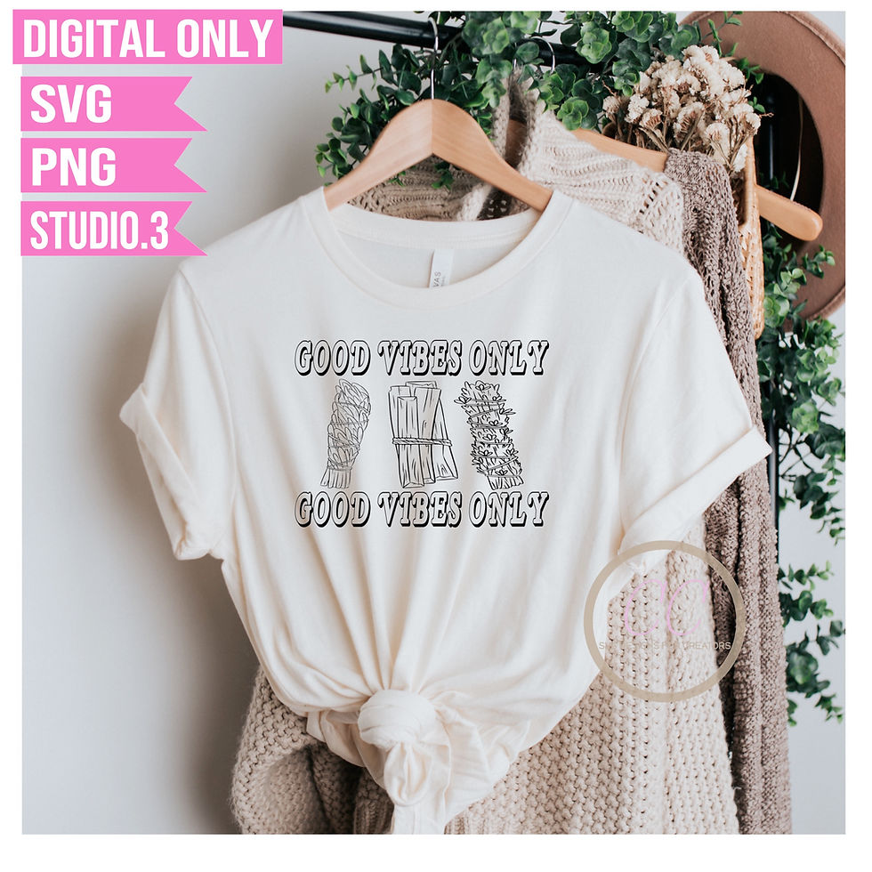 GoodVibesOnly SVG PNG Studio.3 Cut File