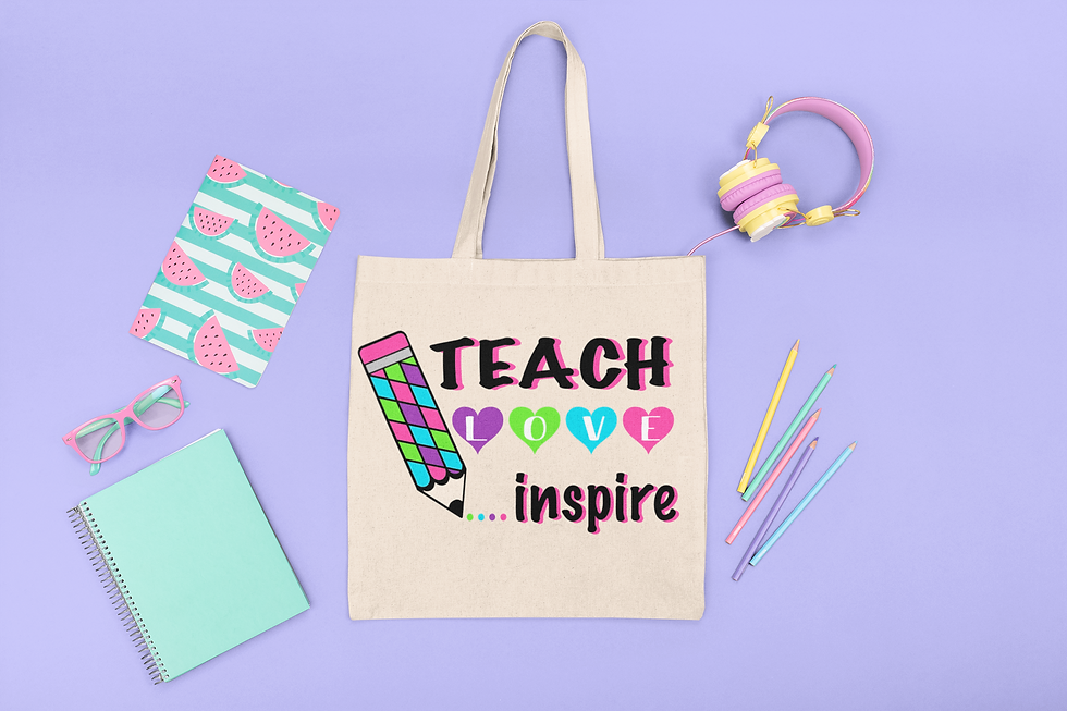 Thumbnail: Teach Love Inspire SVG PNG Studio.3 Cut File