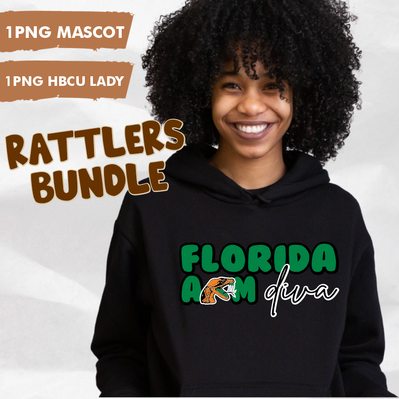Thumbnail: Florida A&M | Rattlers Mascot, Lady and Name| PNG | Instant Download
