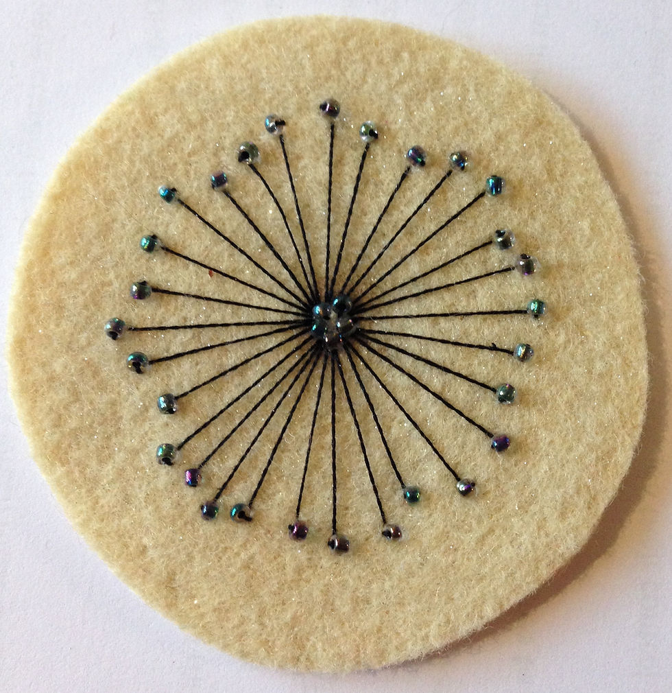 Needle felted brooch 2