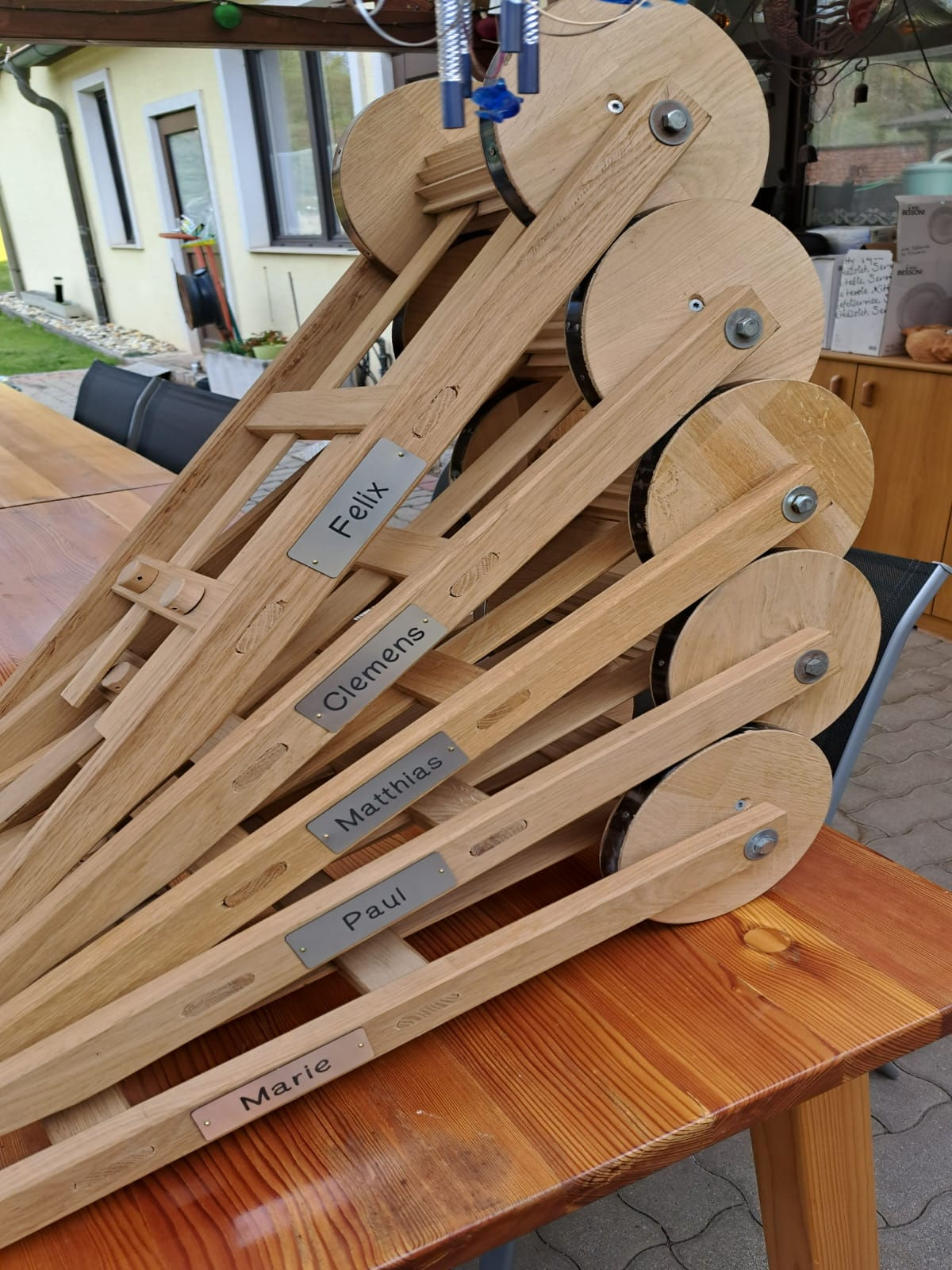 Namensschild für Ratsche