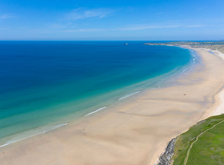 Aerial photograph of Hayle Beach, Cornwall, England.jpg