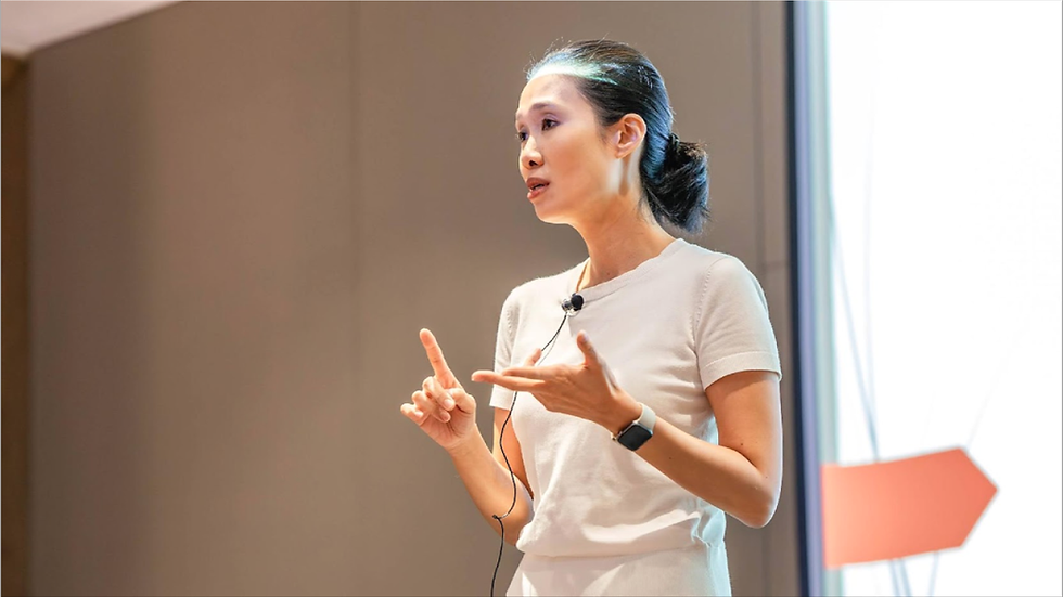 Speaking at an event