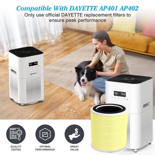 Dayette AP401 AP402 Pets Allergy Replacement H14 Air Filter