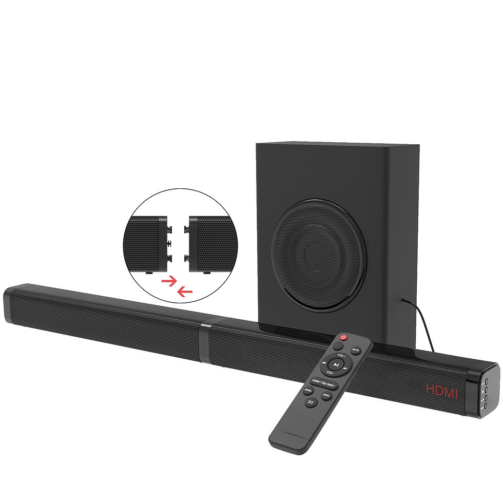 2.1 CH Sound Bar for TV with Subwoofer 120W 3D TV Speaker Surround Sound Home Th