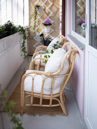 møbler liten balkong