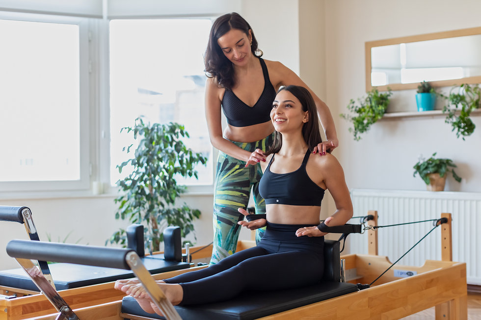A Fit Woman Doing Complicated Exercises