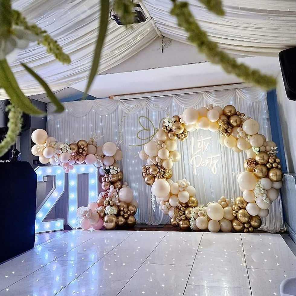 Balloons Light Up Number