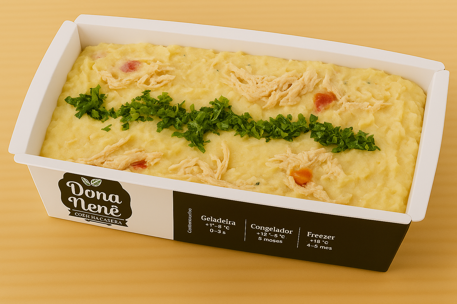 Escondidinho de Frango com Purê de Batata Doce 300g