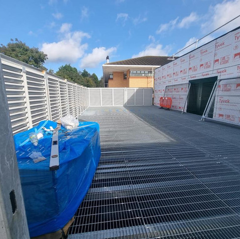 Louvre screens, weather louvres, louvres, screening, facades, doors, gates, plantscreen, natural ventilation, wall vent, healthcare, metal, aluminium, ppc, polyester powder coated, construction industry, design, architecture design, manufacturing, installation, building