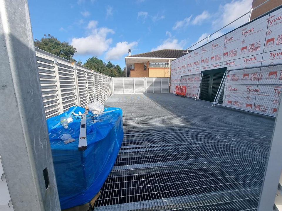 Louvre screens, weather louvres, louvres, screening, facades, doors, gates, plantscreen, natural ventilation, wall vent, healthcare, metal, aluminium, ppc, polyester powder coated, construction industry, design, architecture design, manufacturing, installation, building