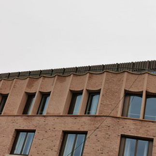 Architectural, Screening, Facades, Matel, Aluminium,Cladding, Profile panels, PPC Bronze, Zig Zag, Wavey