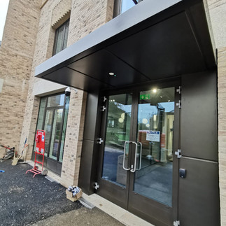 Architectural, Screening, Facades, Cladding, Metal, Aluminium,Cladding, Profile panels, PPC Bronze, solar shading, brise soleil, Canopy