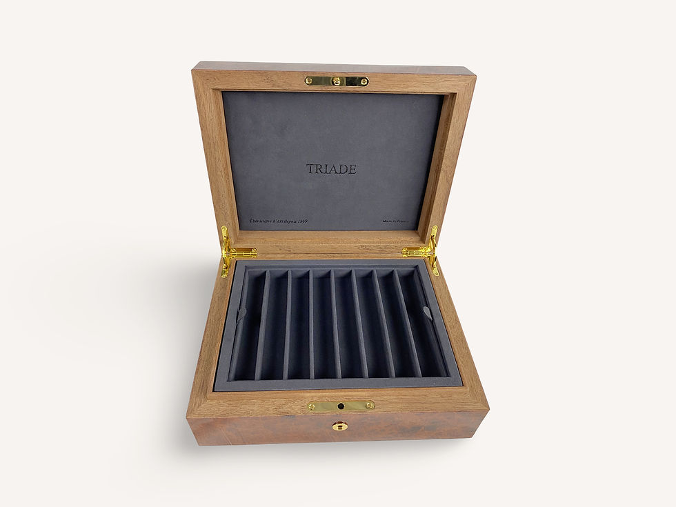 Thumbnail: Origin Precious Wood - Amboyna Burl - 16 Pens Wooden Box