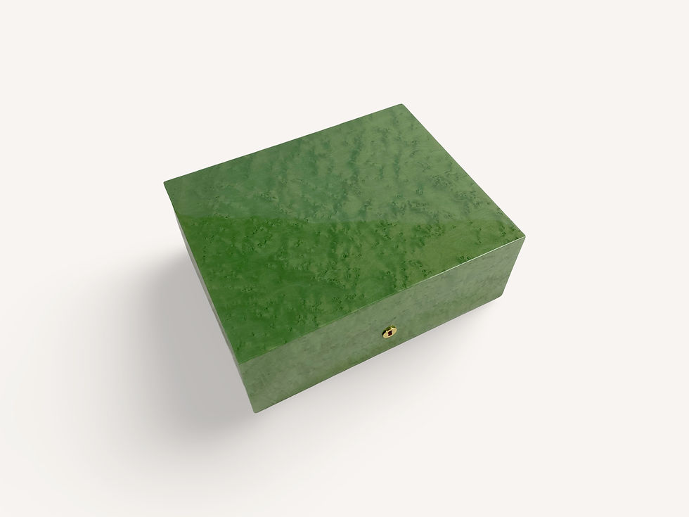 Origin Couleur - Erable Moucheté Vert - Coffret 6 Montres