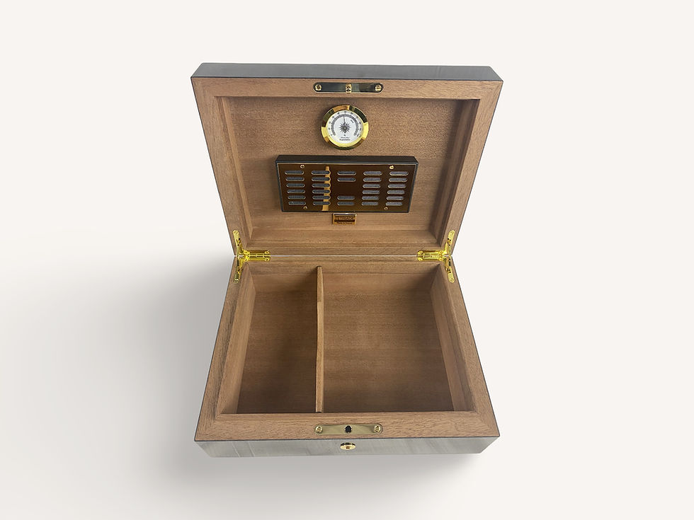 Thumbnail: Origin Precious Wood - Macassar Ebony - Cigar Humidor - 50 cigars