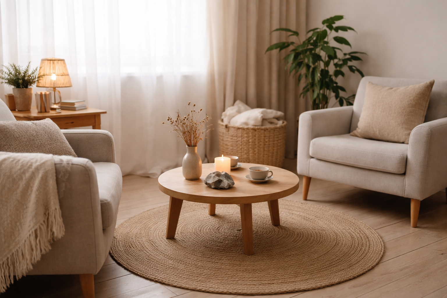 Soft candle light glowing in a serene environment representing the first phase of awareness.