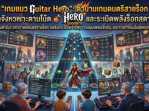 ถอดรหัส "เกมแนว Guitar Hero": ตำนานเกมดนตรีสายร็อก กดจังหวะตามโน้ต และระเบิดพลังร็อกสตาร์!ถอดรหัส "เกมแนว Guitar Hero": ตำนานเกมดนตรีสายร็อก กดจังหวะตามโน้ต และระเบิดพลังร็อกสตาร์!