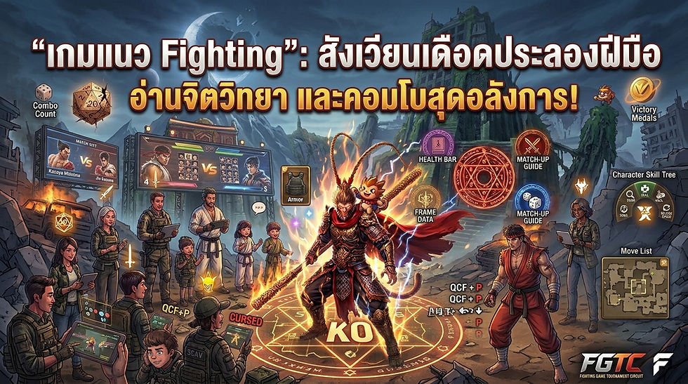 เกมแนว Fighting": สังเวียนเดือดประลองฝีมือ อ่านจิตวิทยา และคอมโบสุดอลังการ!