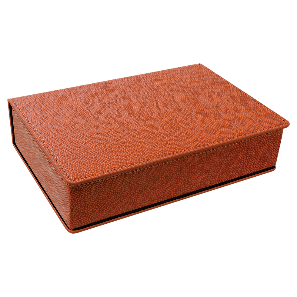 6 oz. Basketball Laserable Leatherette Flask Gift Set