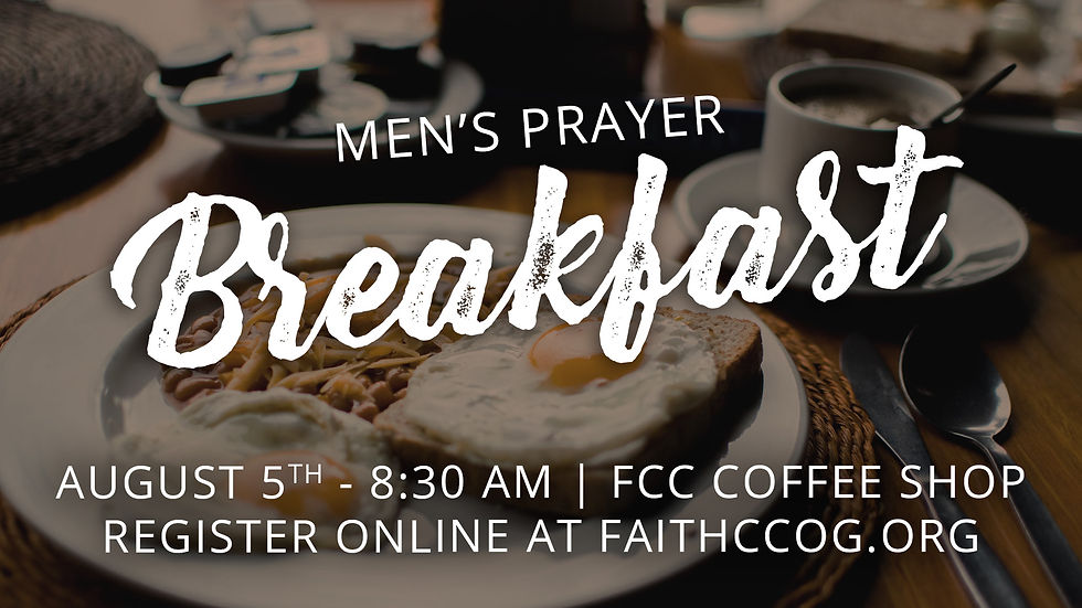 Men's Monthly Prayer Breakfast