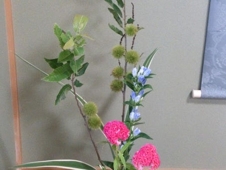 生け花の教室がありました