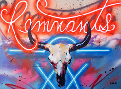 Neon Remnants 36x48in 2022