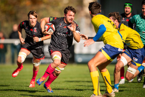 Coup d'envoi fictif - Yann Galut Maire de Bourges accompagne de G.Gazeau président du Bourges XV 