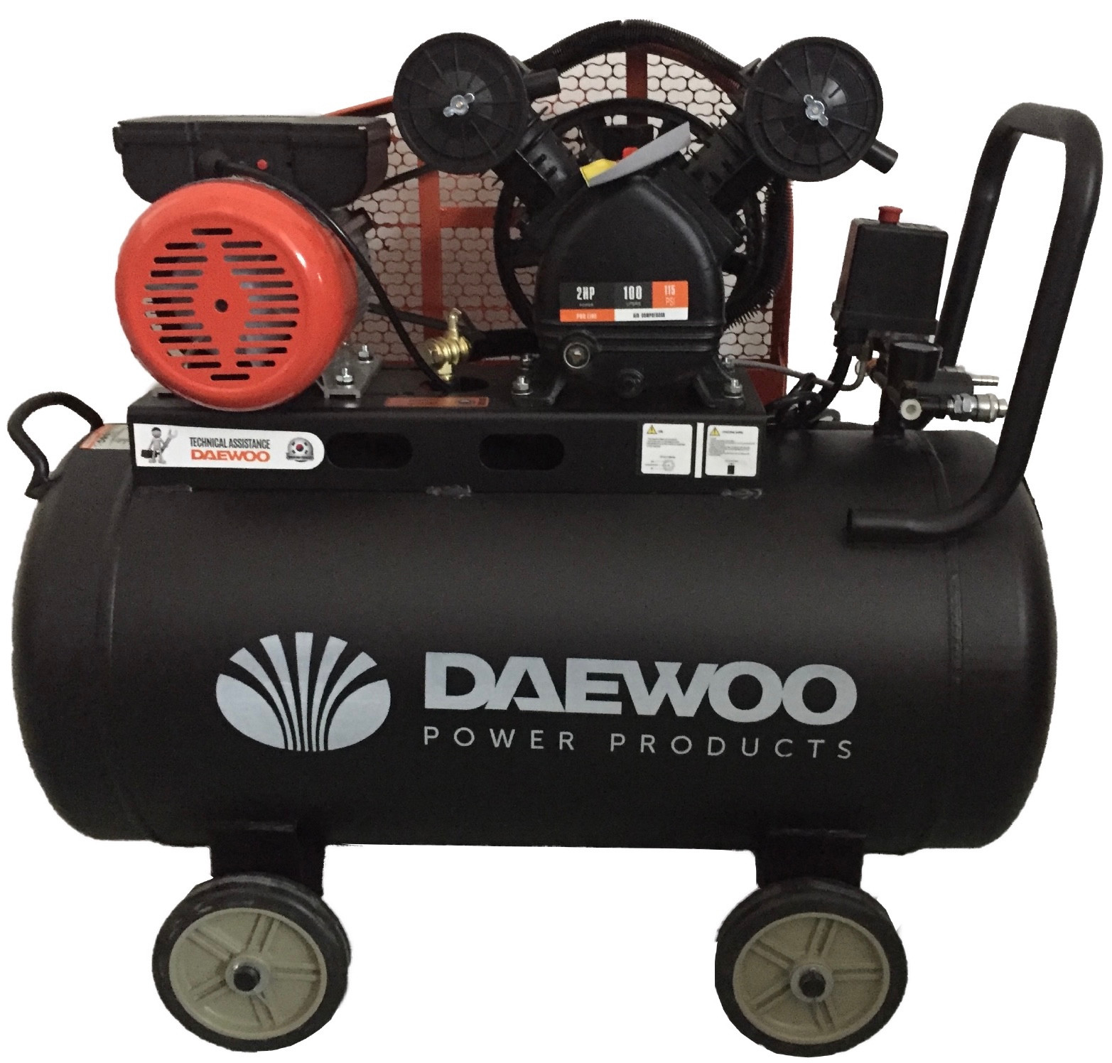 DAEWOO 2HP 100 liter Air Compressor