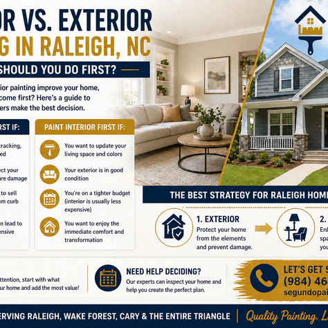 interior vs exterior painting in Raleigh nc 