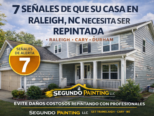 7 Señales de Que Su Casa en Raleigh, NC Necesita Nueva Pintura