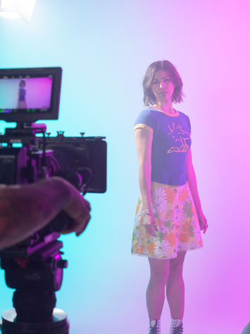 Sew Minimal Fashion, New Mexico, Studio Shoot, Studio behind the scenes, Red Camera, Fisher Dolly
