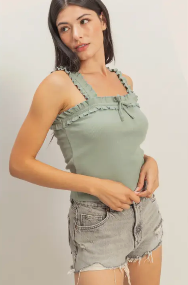 Ruffled Cami Top