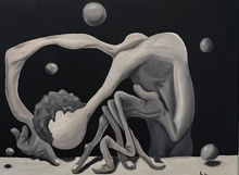 Oil painting - oil - paint - art - artista - italy - canvas - janizzo - izzo - draw - surreal - surrealism - figurative - color -