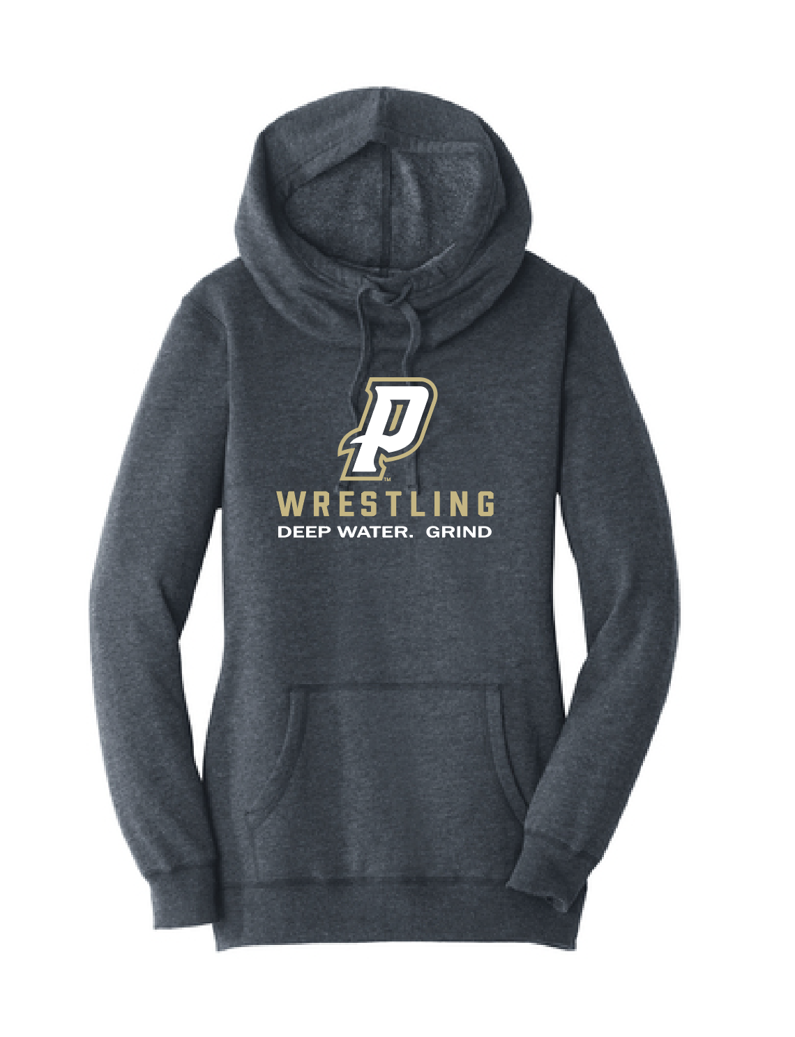 PHS Wrestling Ladies Fleece Hoodie (Navy Frost)