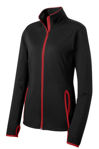 Thumbnail: Ladies Sport-Tek Wick Stretch Full Zip Jacket