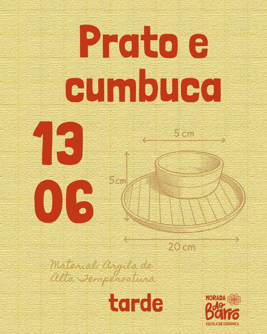 Ed.215 - Oficina de Um Dia - Prato e Cumbuca