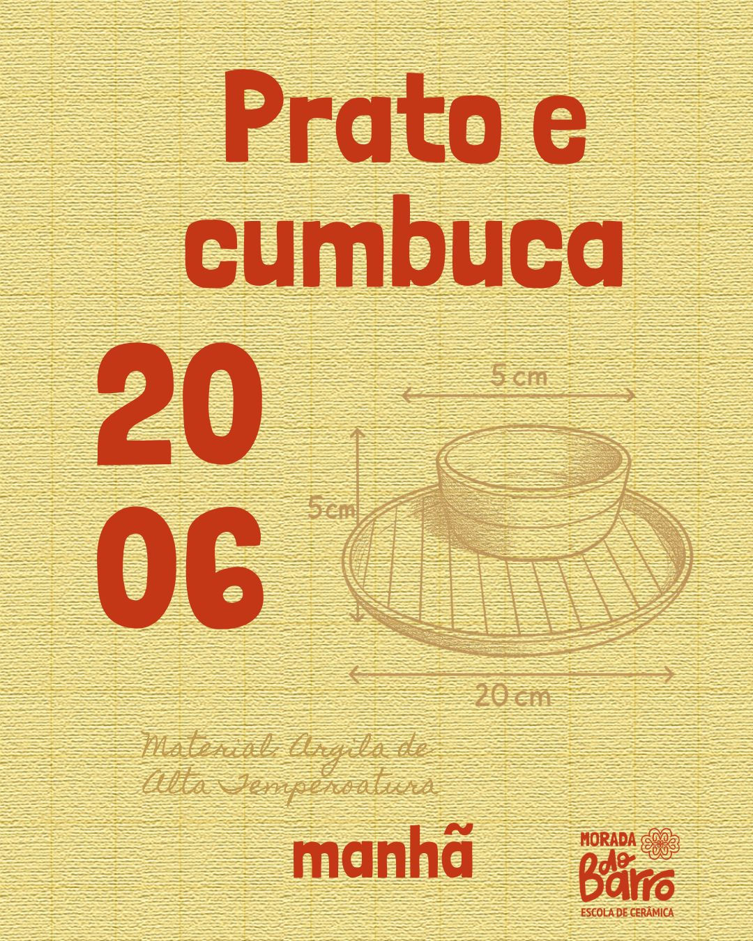 Ed.216 - Oficina de Um Dia - Prato e Cumbuca