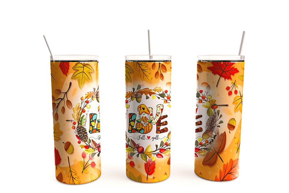 20oz Tumbler - Gnome Fall Y'all