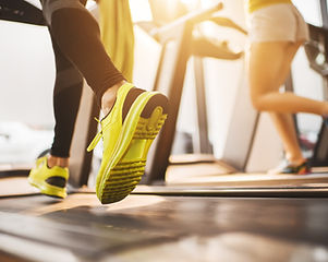 running on treadmill