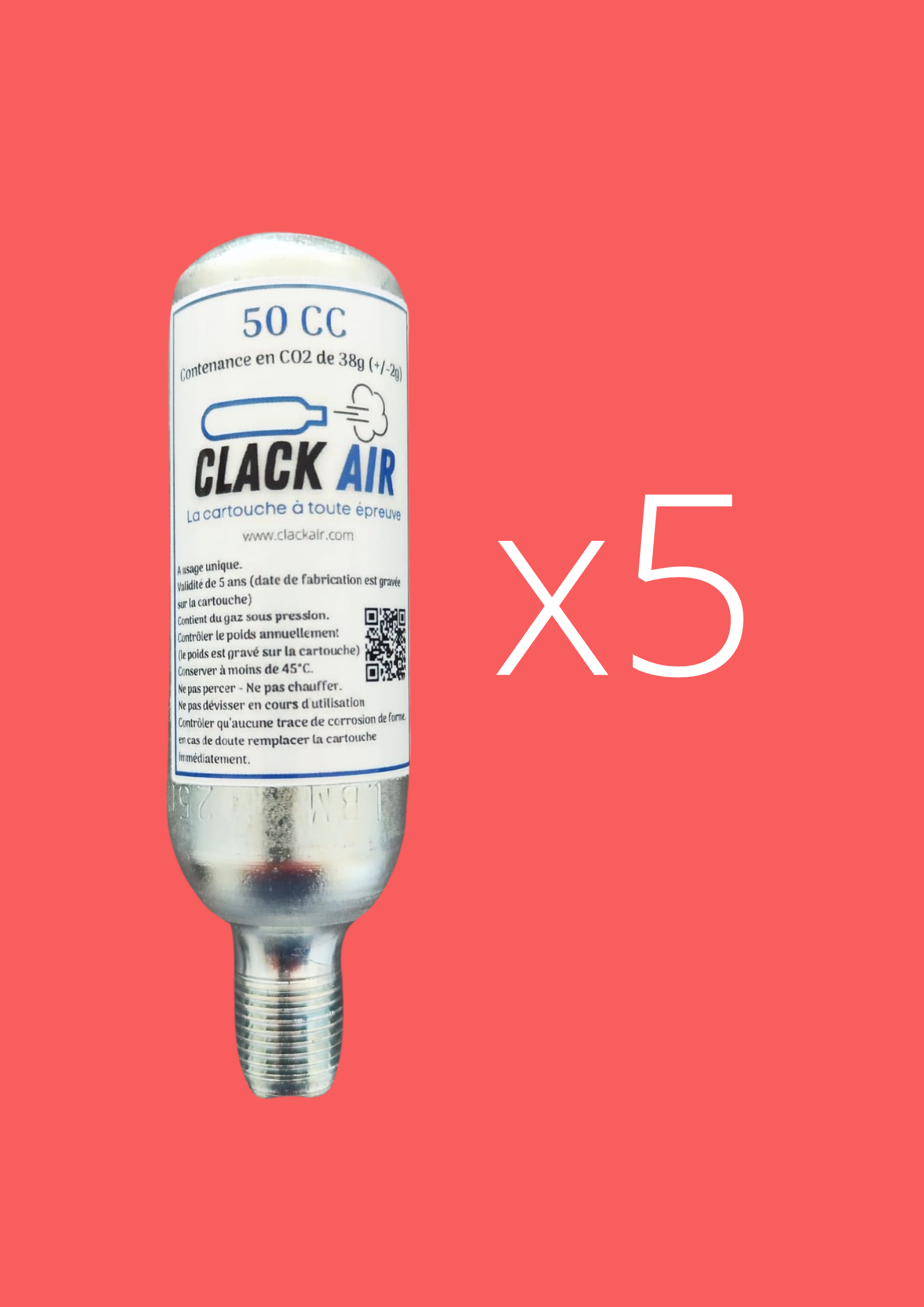 cartouche airbag 50cc 38g