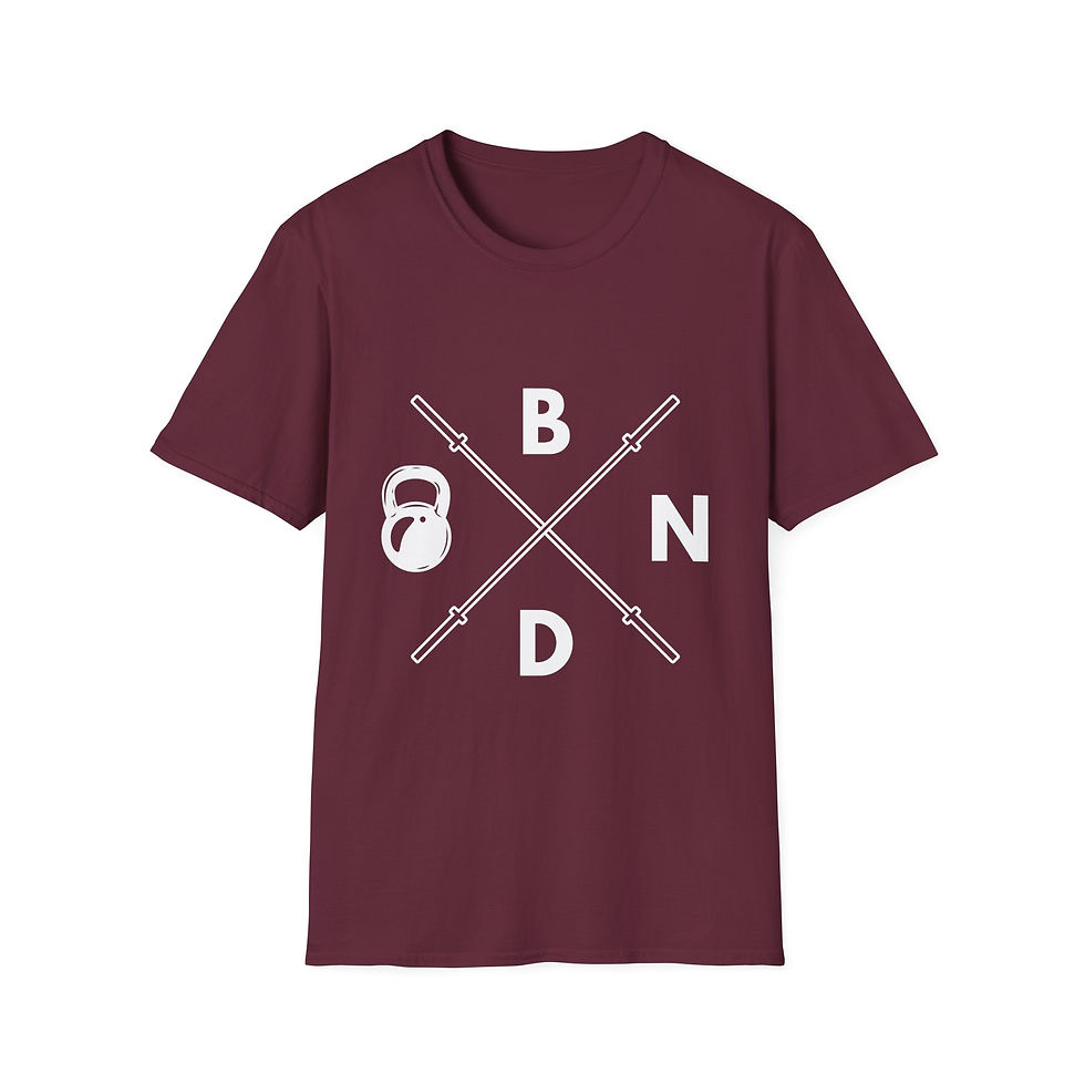 Thumbnail: Strength Crossed Barbell T-Shirt — “Girl You’re Stronger Than You Think” Gym Tee