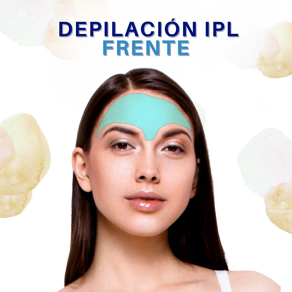 Depilación frente mujer