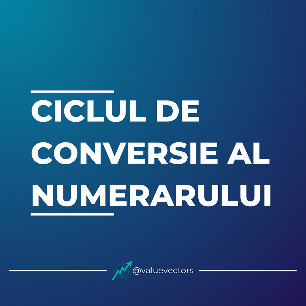 ciclul de conversie al numerarului