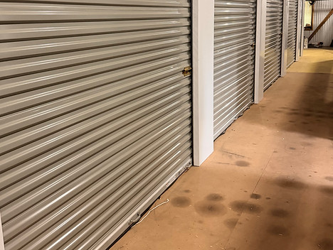 Interior hallway at storage facility 