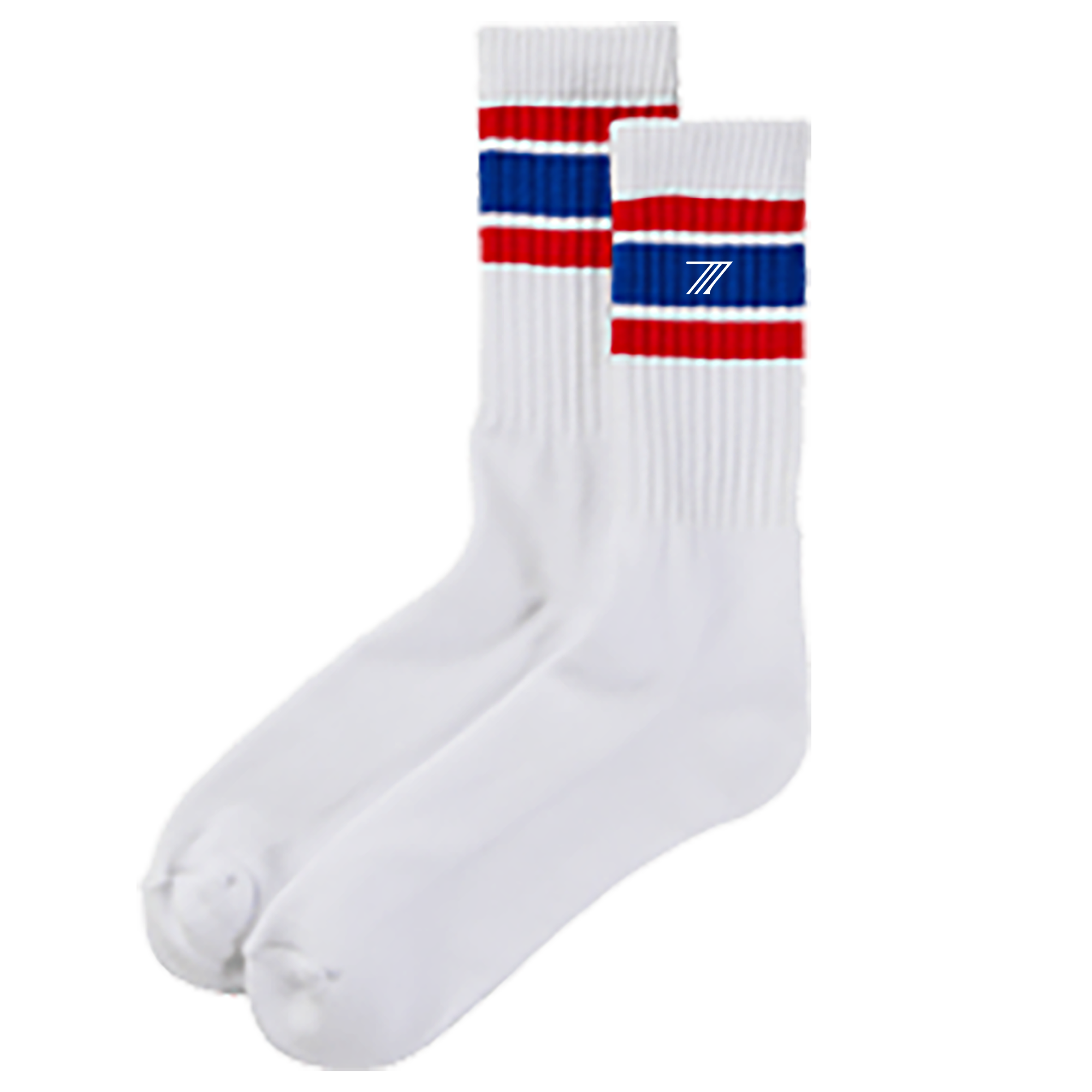 7 stripe socks セブンストライプソックス/ホワイト×レッド