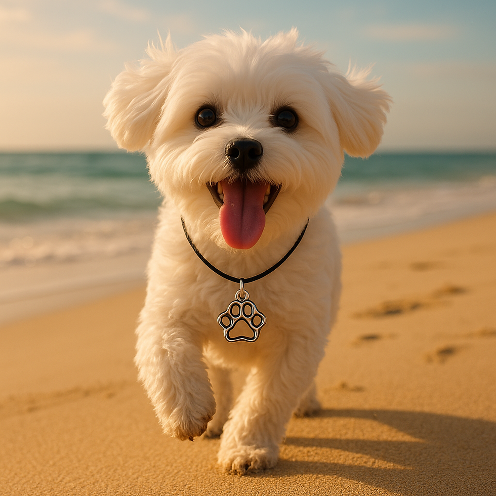 Thumbnail: Paws of Destiny Gift Package (card, pawprint necklace, heart stone, candle)