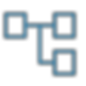 One point connected to two.